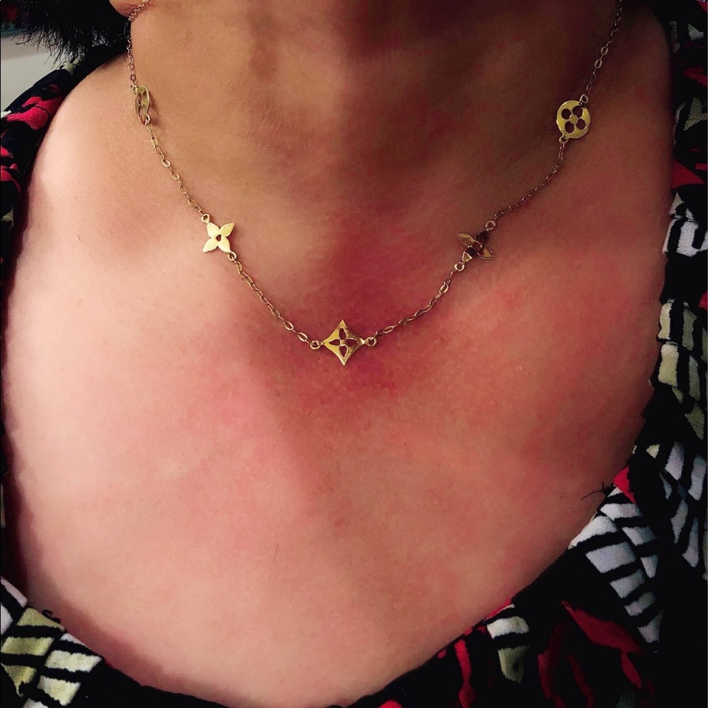 18k REAL GOLD icon necklace